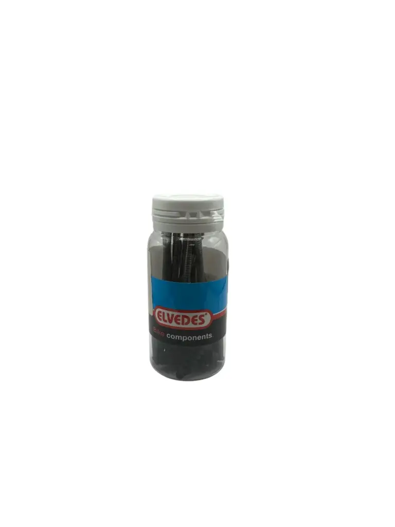 [41534] Elvedes V-Brake flexible cable bend with rubber silver