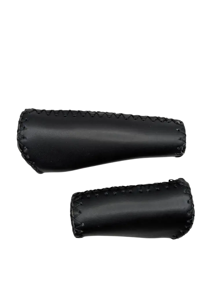 [41415] Handvat Stella set leer 135/92mm zwart