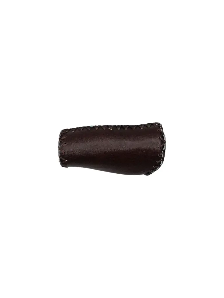 [45246] Handvat Stella leer 92mm donker bruin rechts