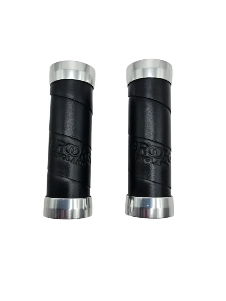 [42761] Brooks leather handle (set) black