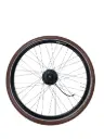 Front wheel Eleon HD16 Black rim Dolce - without CNC rim black