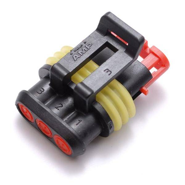 [55404R] ION Afdekdop tbv. AMP Stekker Male - Zwart