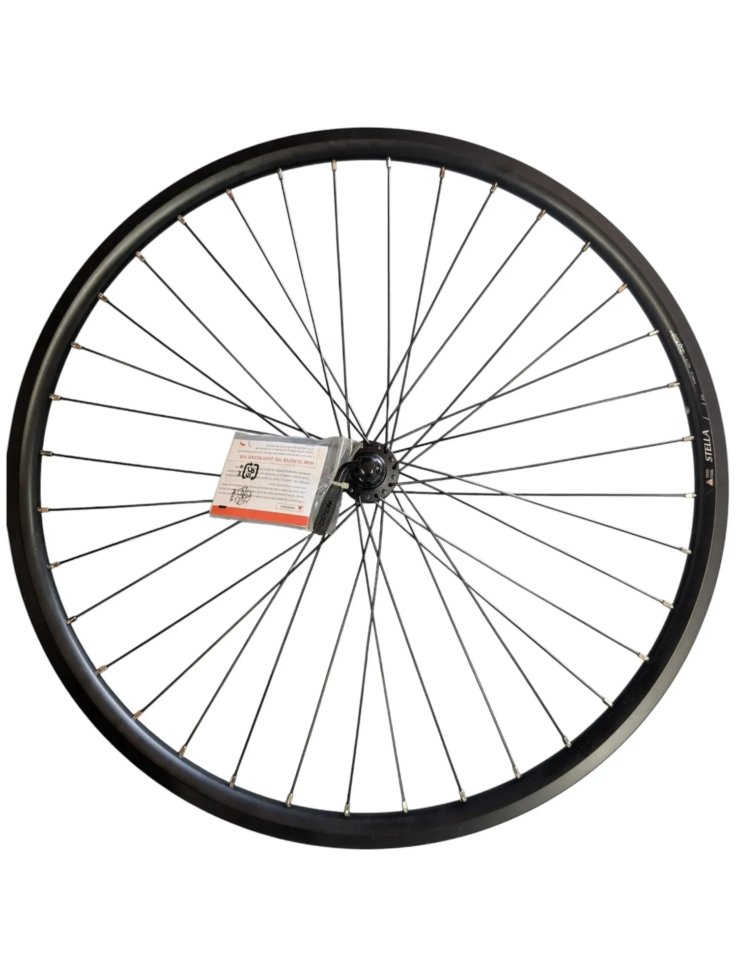Voorwiel Stella Ryde Andra 20 disc HB-M3050 snelspanner 622x19 36 spaken 28" zwart